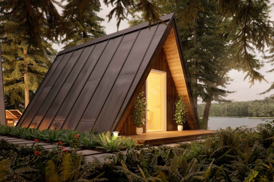 Домик шалаш для дачи