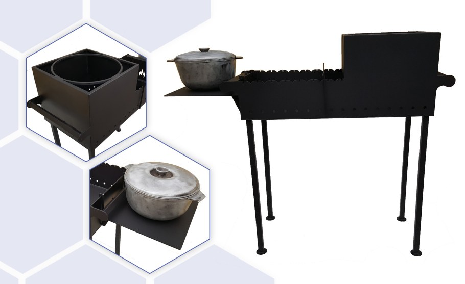 Модель Revit барбекю из кирпича