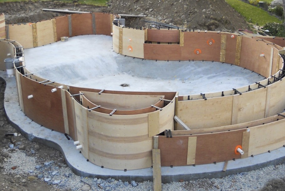 Опалубка для круглого бассейна