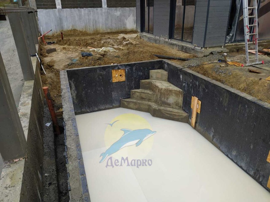 Несъемная опалубка для бассейна Каскад