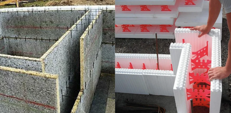 Неснимаемая опалубка из пенополистирола