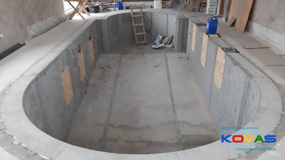 Чаша для бассейна из несъемной опалубки