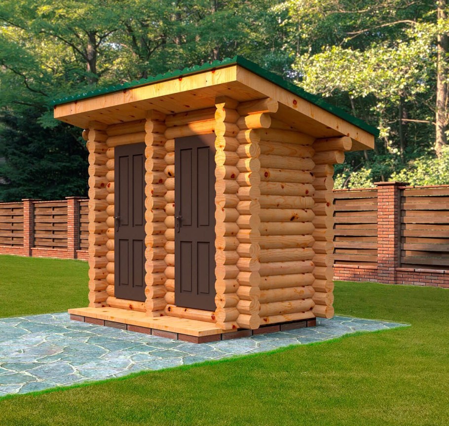 Туалет сруб для дачи