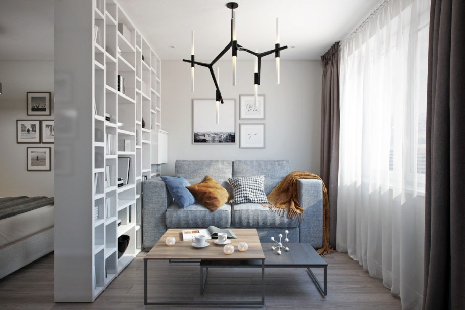 Квартира 35 кв м в скандинавском стиле