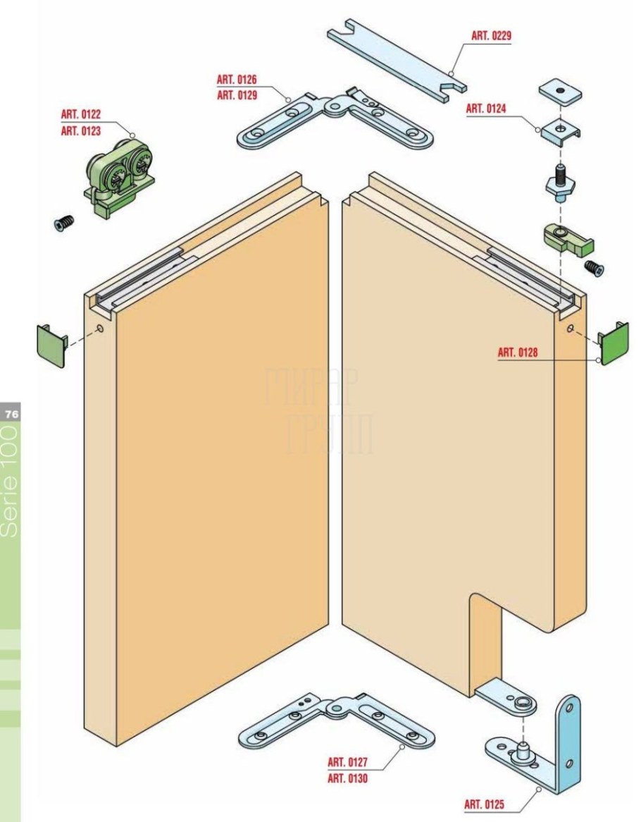 Алютех 73 гармошка