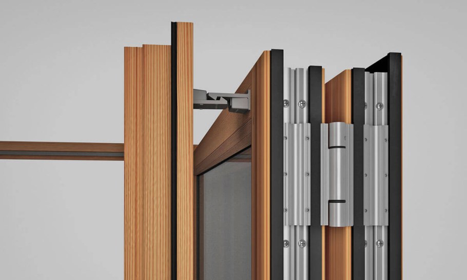 Двери-гармошки алюминий Roto Fold