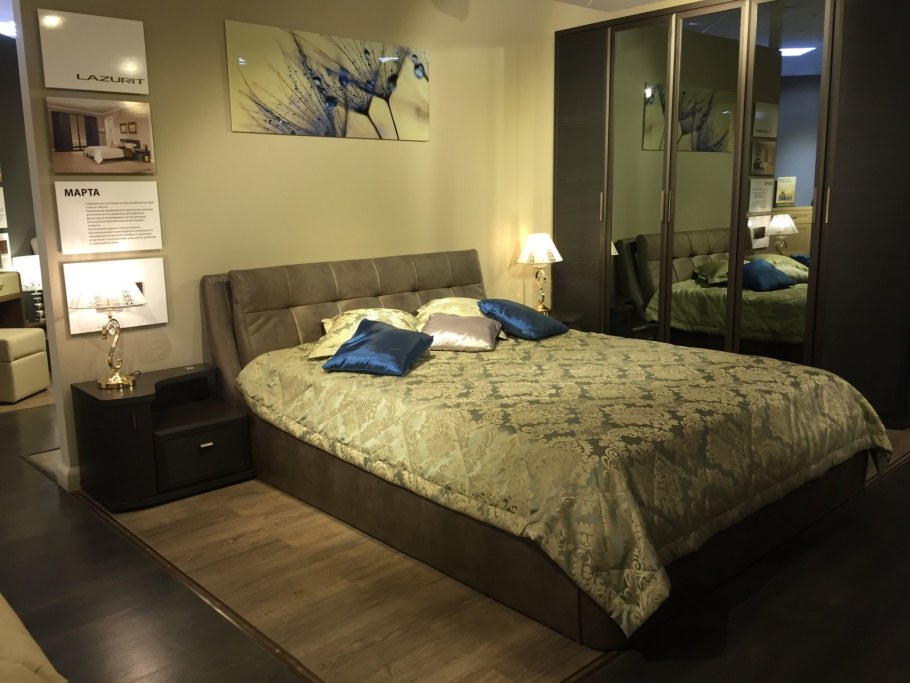 Спальный гарнитур Илона лазурит