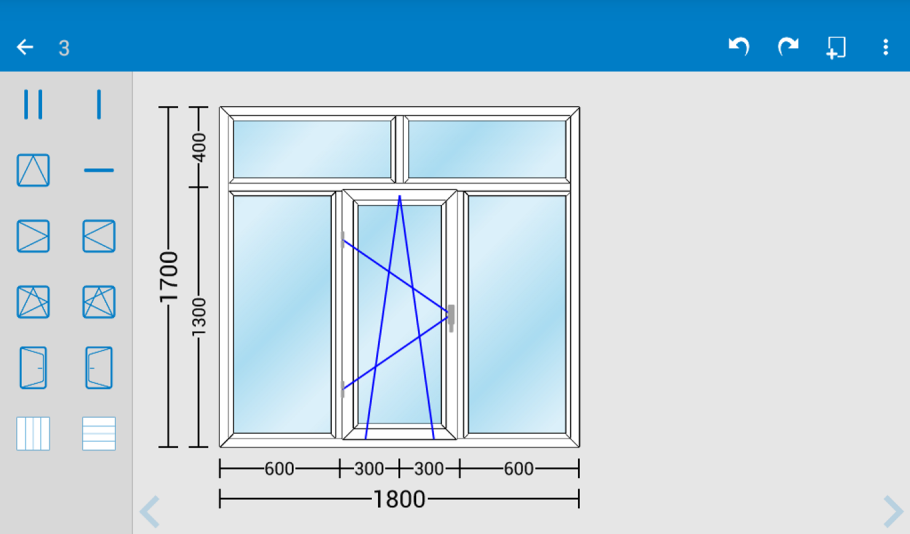 Деревянное окно в разрезе