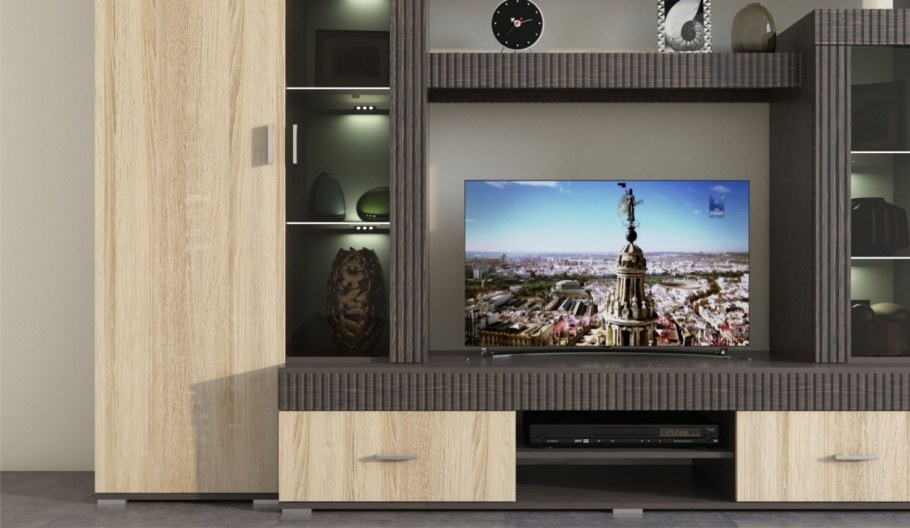 Стенка Империал Марк тик/дуб сонома