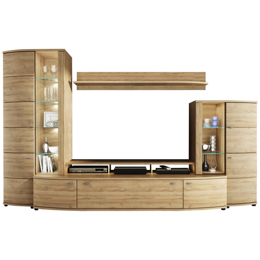 Стенка Марк тик/дуб сонома