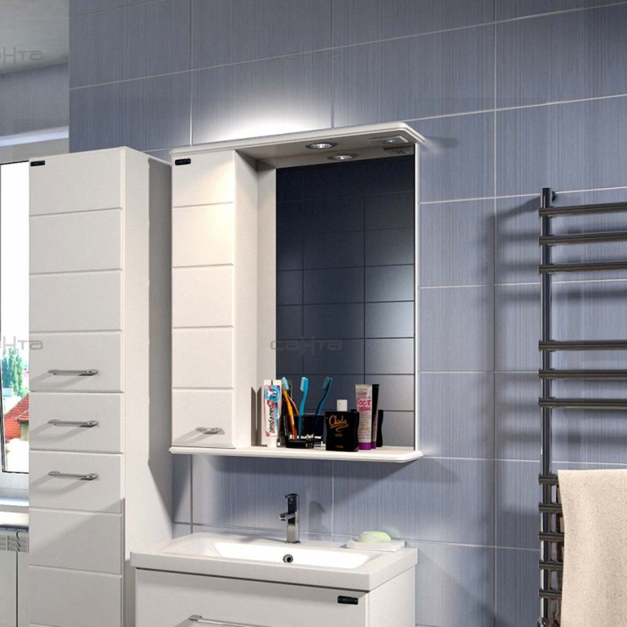 Зеркало-шкаф Санта Омега 50 l