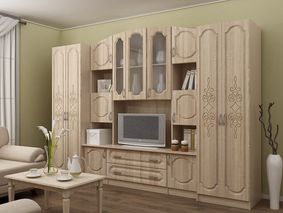 Стенка Макарена эко МДФ