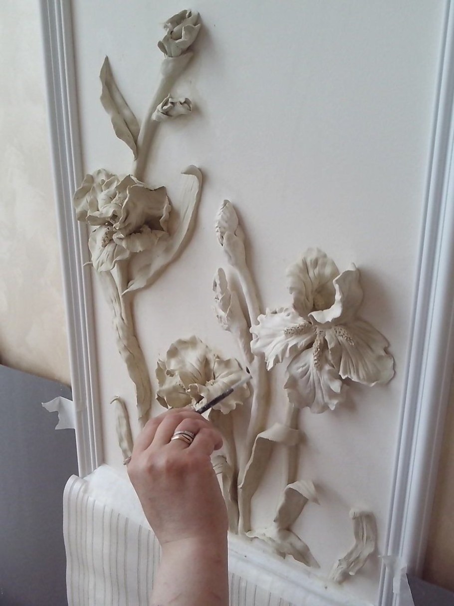 Декор лепка на стенах