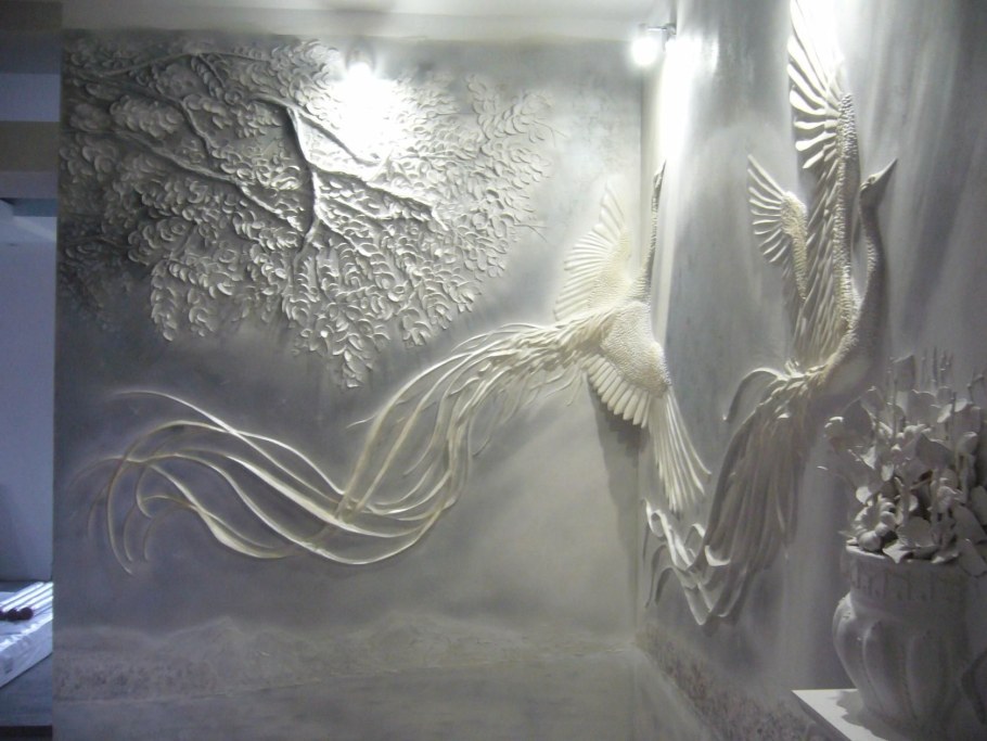 Леонид Ким барельефы птицы