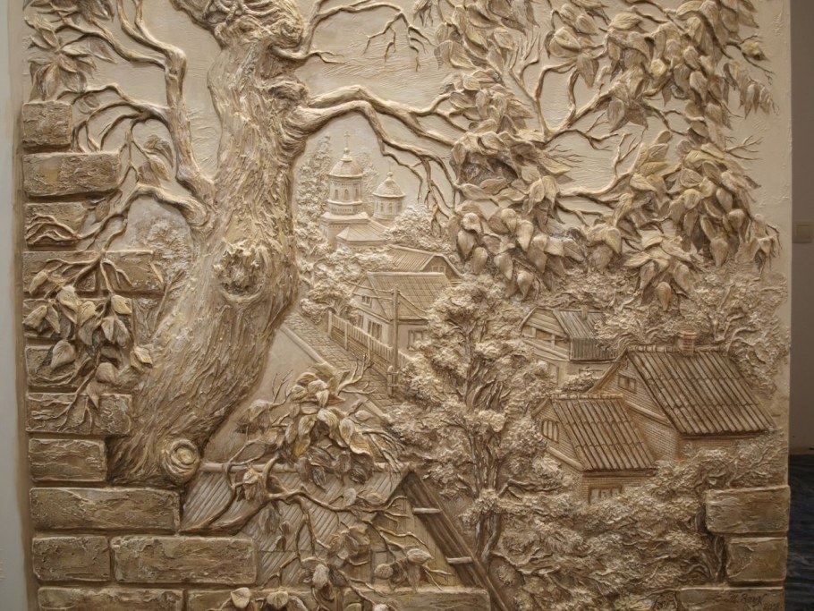 Панно из штукатурки на стену