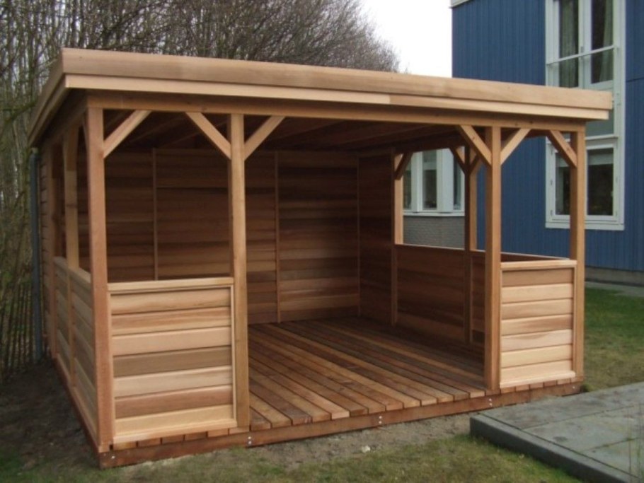 Каркас односкатной беседки 3х3 металл