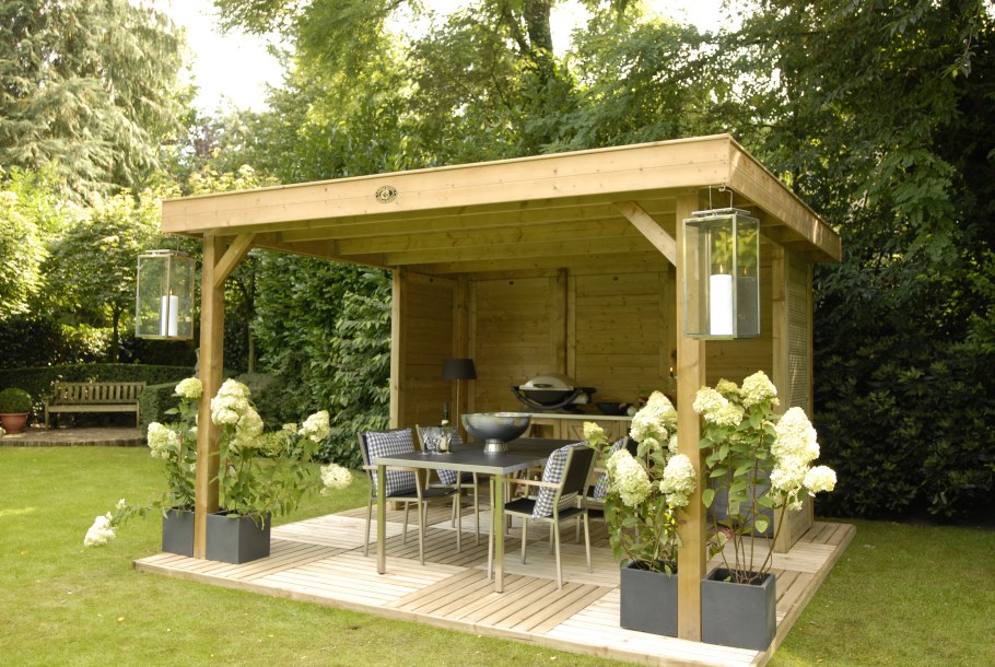 Каркас односкатной беседки 3х3 металл