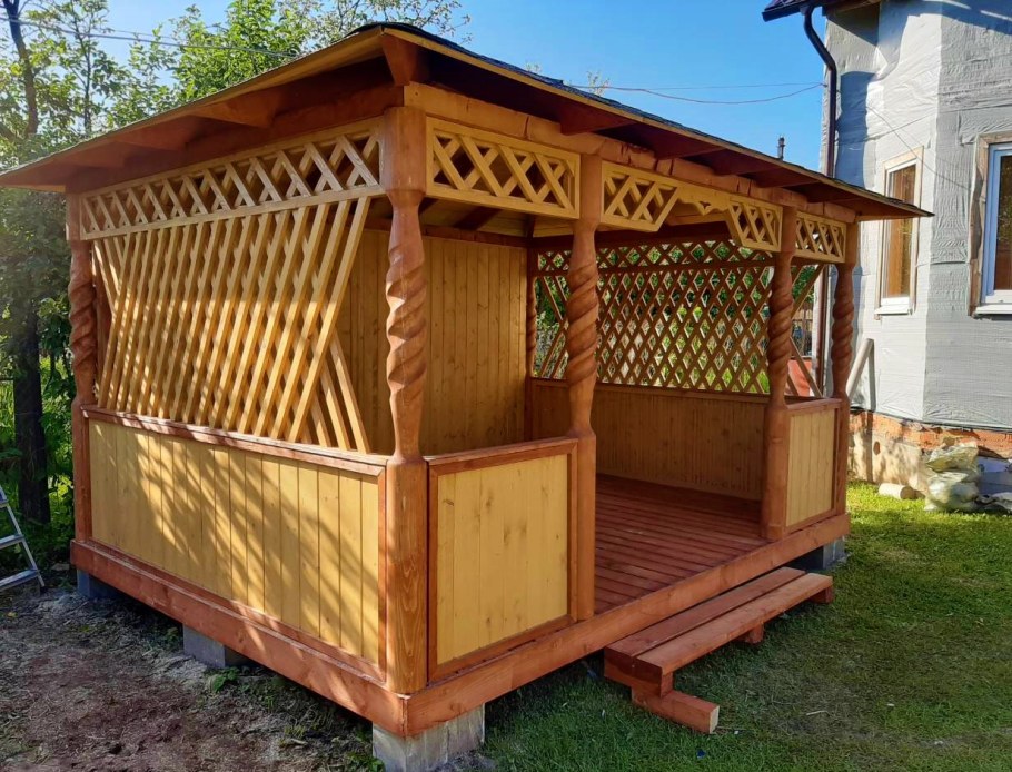 Беседка односкатная 3х3 односкатная