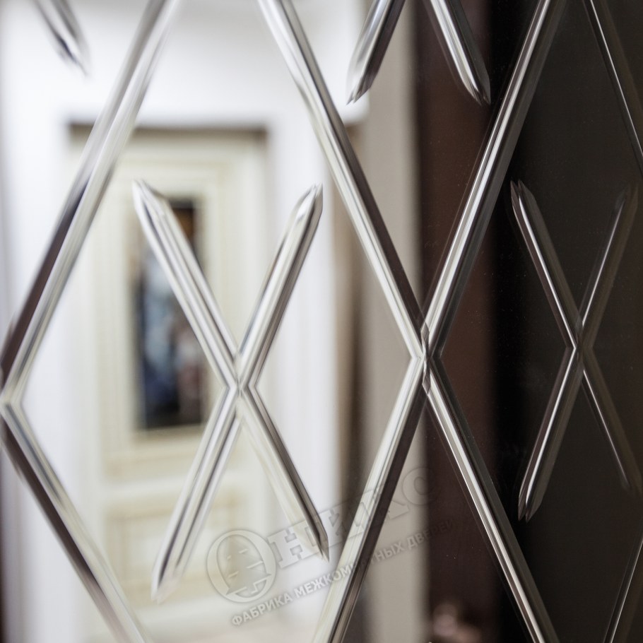 Декор стекла алмазная грань