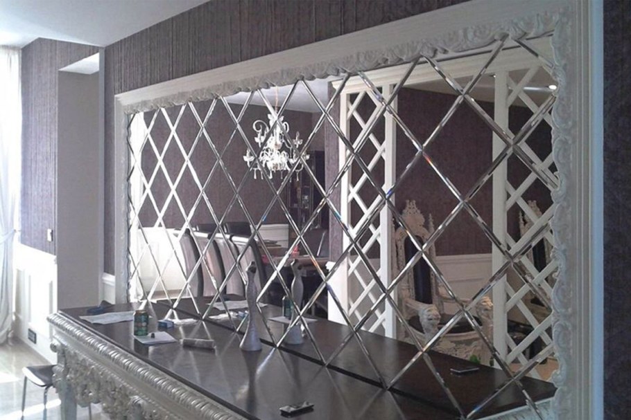 Зеркало с алмазной гравировкой для pro100