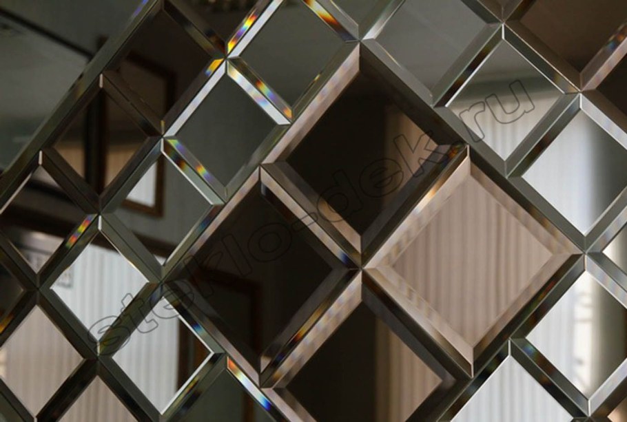 Алмазная грань на стекле