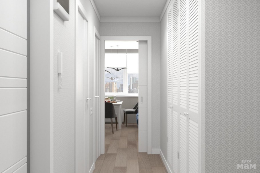 Коридор п-44 трехкомнатная