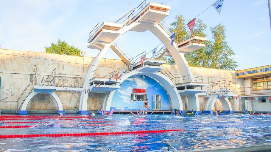 Москва бассейн Чайка под открытым небом