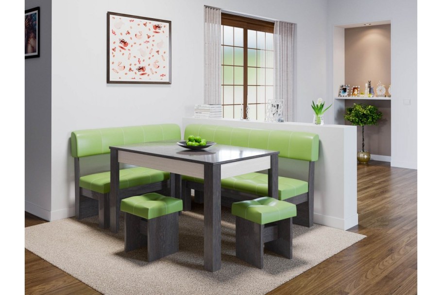 Кухонный уголок "Валенсия" (дуб белфорт/светлый)