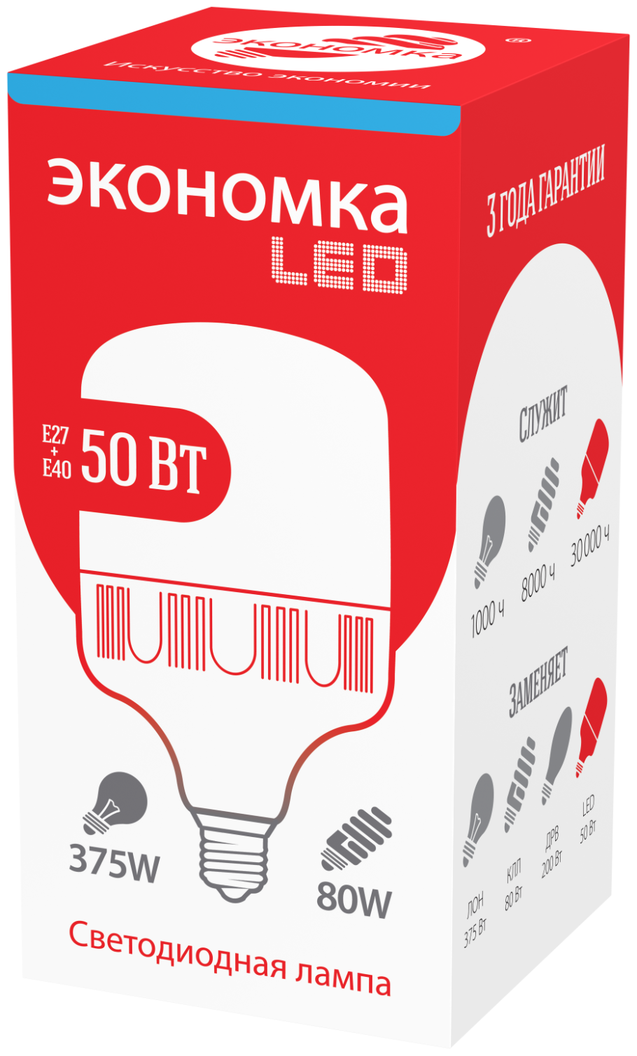 Лампа gx53 светодиодная Экономка led