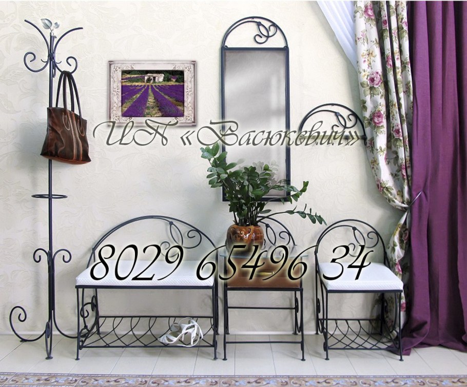 Кованая мебель в интерьере