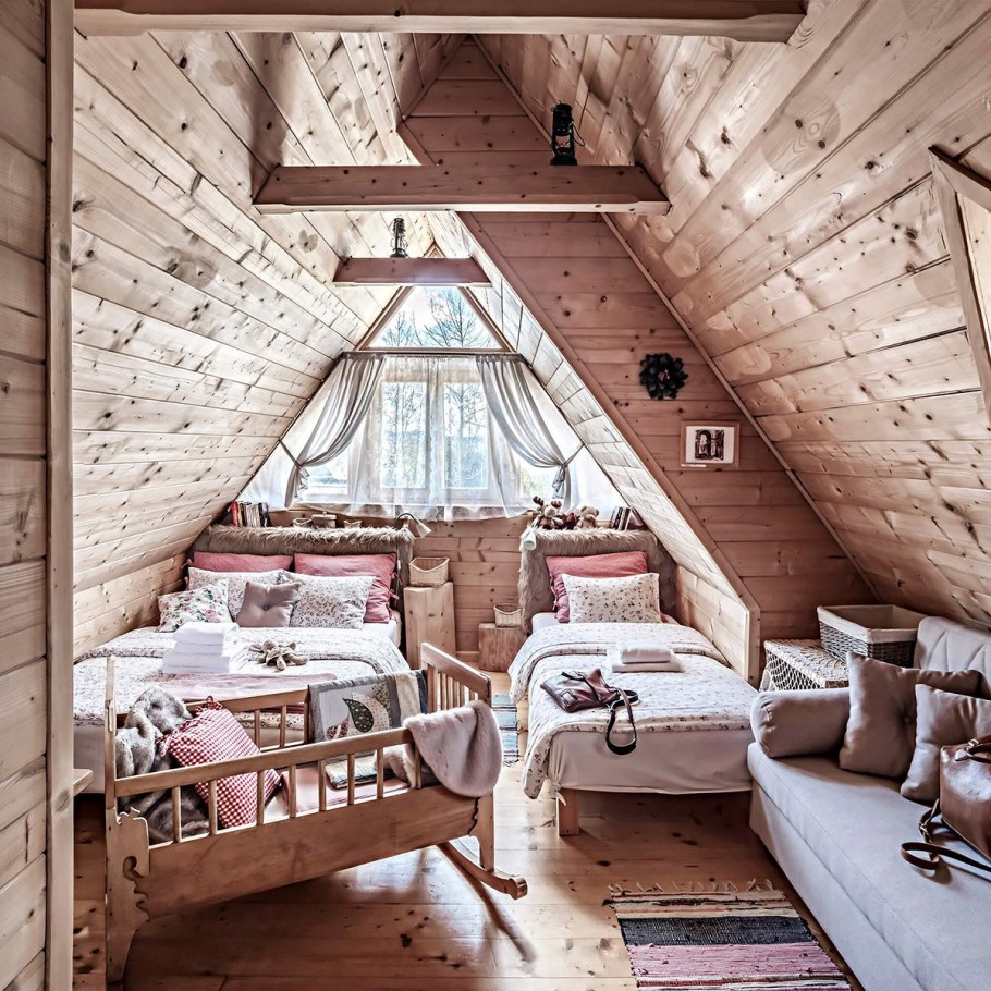 Спальня в деревенском стиле