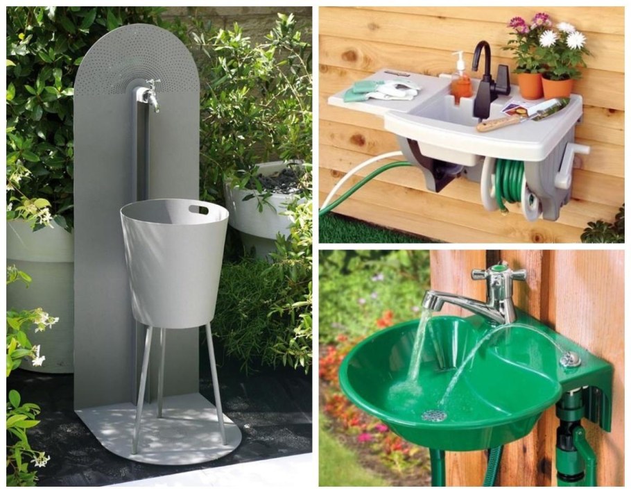 Уличная раковина для дачи