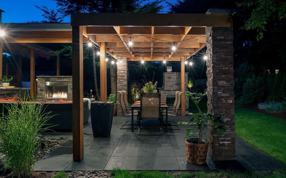 Зона патио в стиле лофт