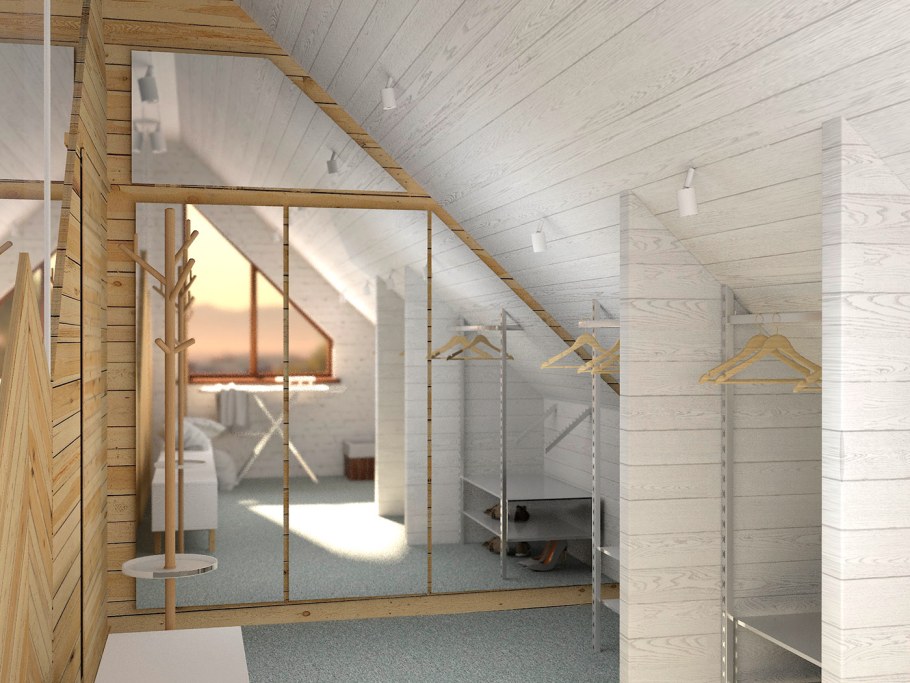 Планкен на мансарде