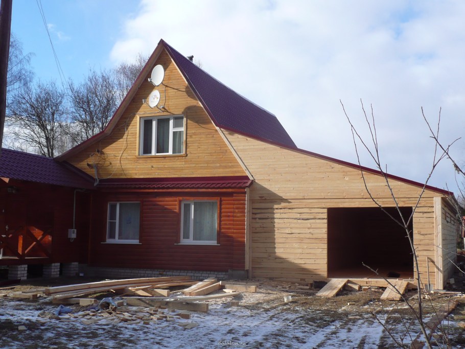 Деревянный загородный дом