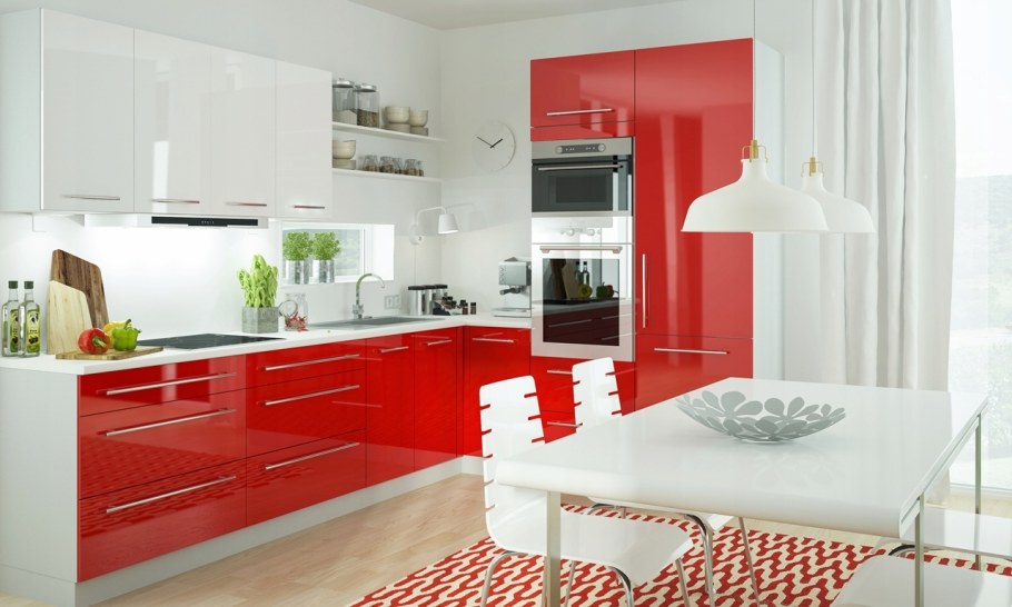 Кухня в сиреневом цвете