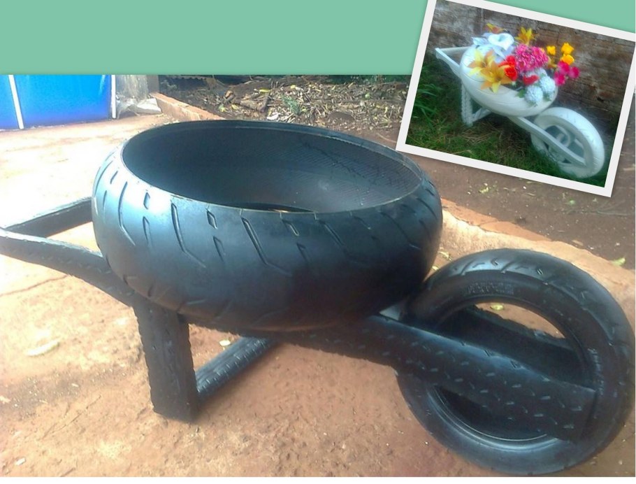 Из резиновых покрышек