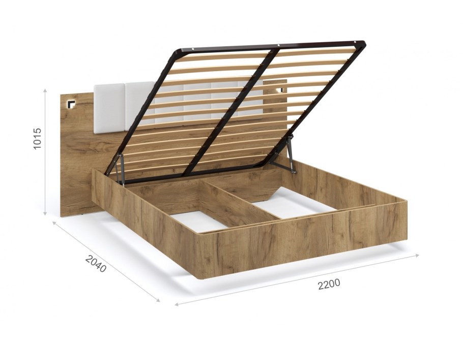 Кровать Белла рогожка Malmo серая