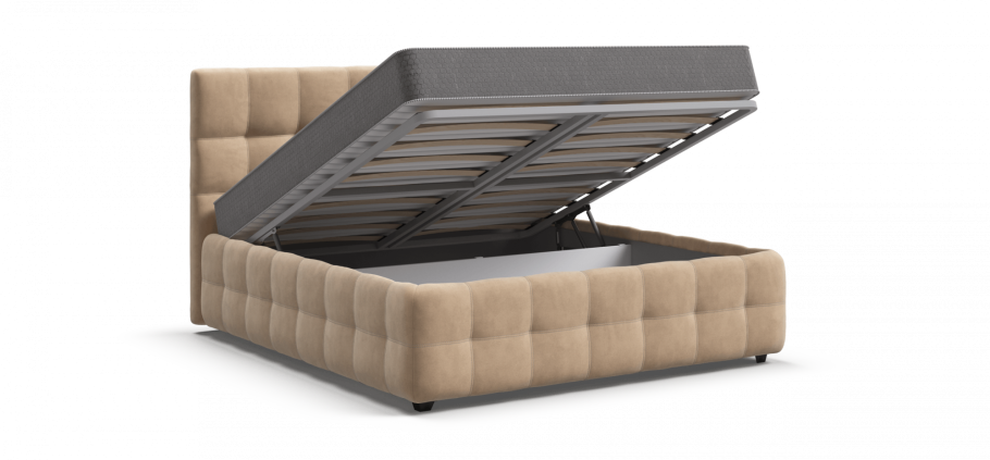 Кровать Boss шенилл Soro грей