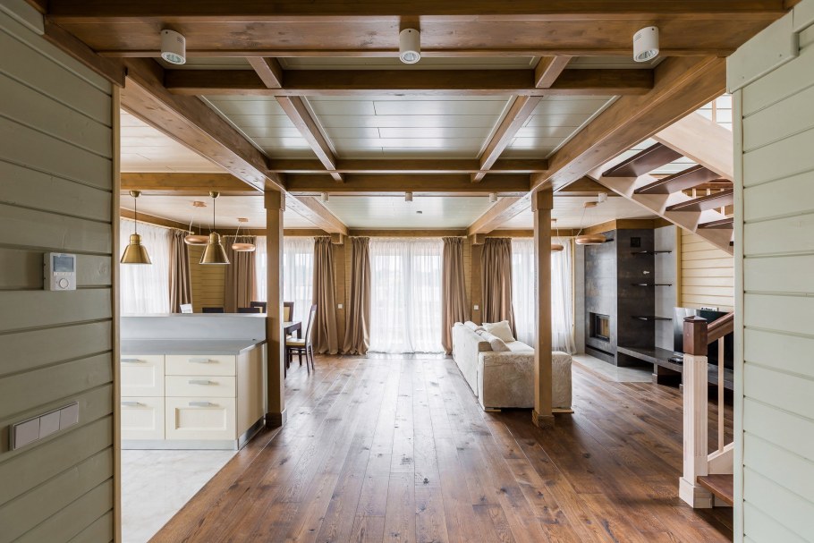 Дома из клееного бруса 150м2 Скандинавский