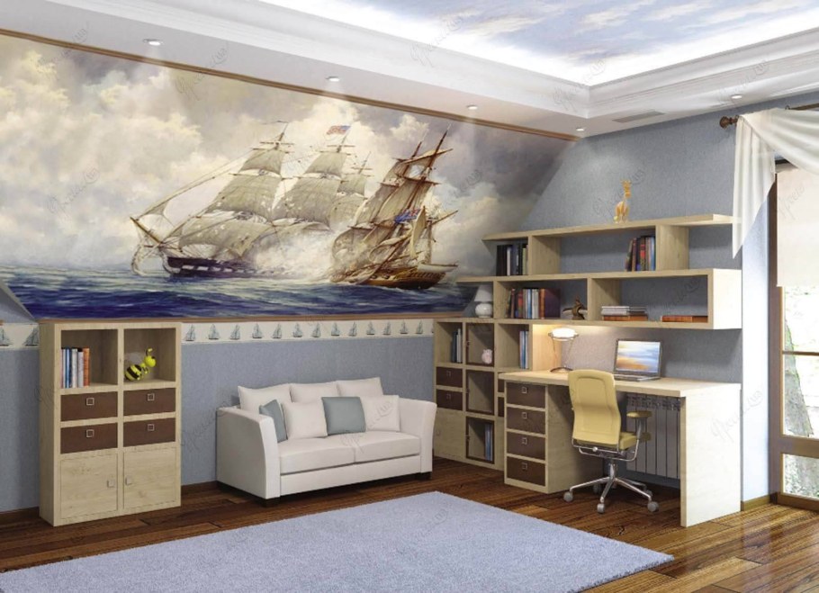 Фрески Affresco в комнате для мальчика