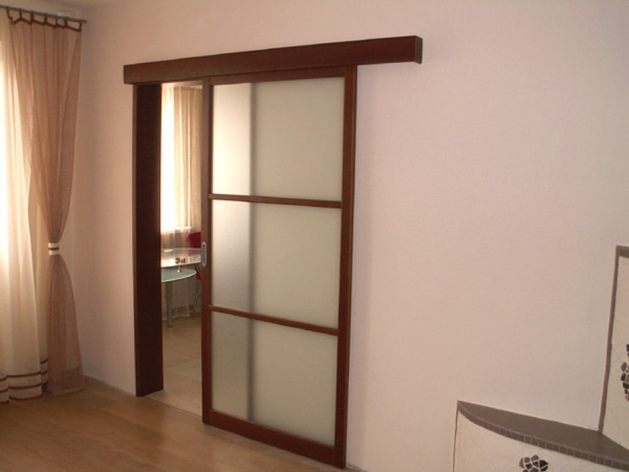 Межкомнатные двери-купе двустворчатые