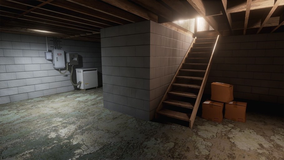 Бетонная внутренняя лестница