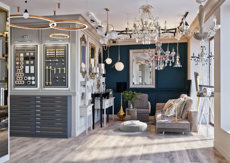 Интерьер салона мебели