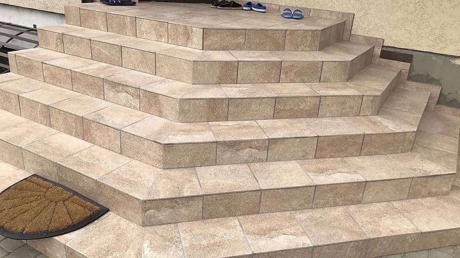 Фибробетон ступени