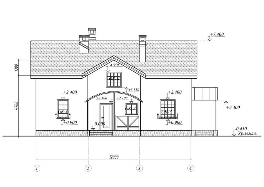 Макет домика с размерами