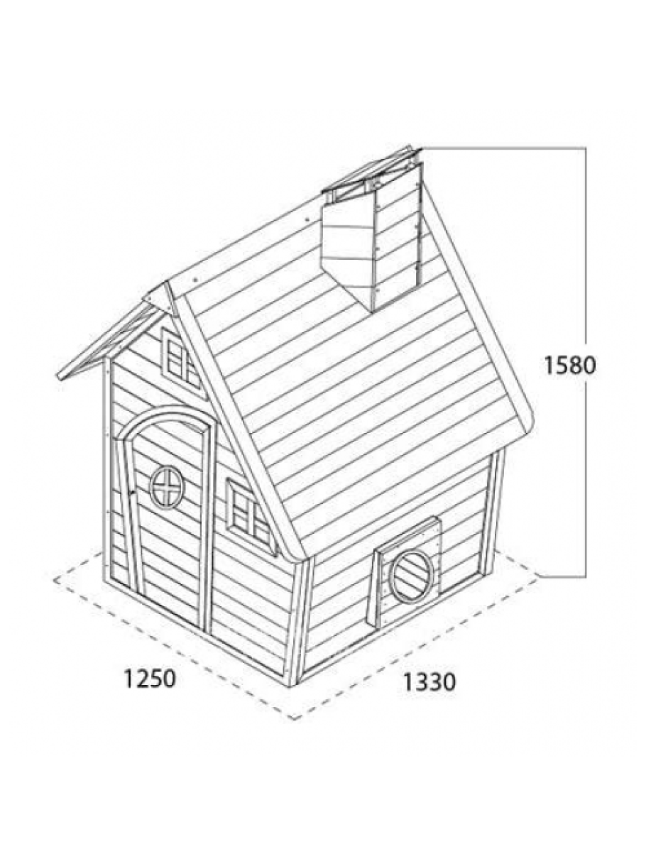 Чертеж детского домика