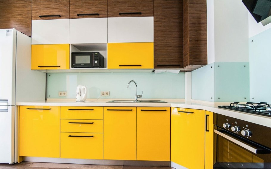 Крашенные кухонные фасады