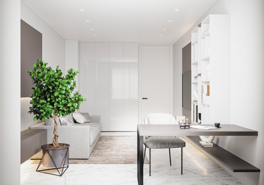 Цветы в интерьере Минимализм