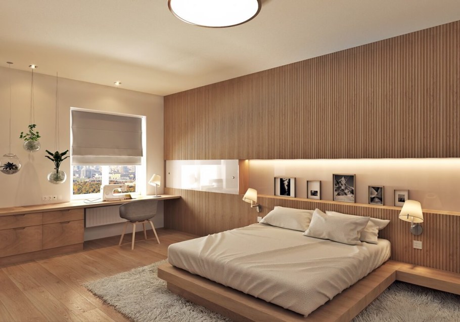 Отделка спальни